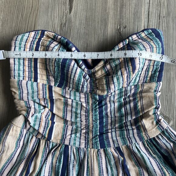 Band Of Gypsies Wide Leg Sweetheart Strapless Jumpsuit With Pockets Size Small - Picture 5 of 13